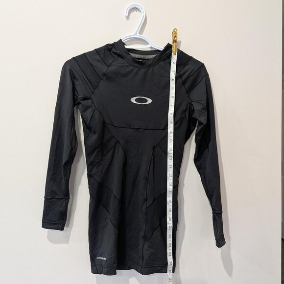 Oakley Black Ellipse Rashguard LS Men's M Gorpcore Activewear SPF 50 - Picture 7 of 8